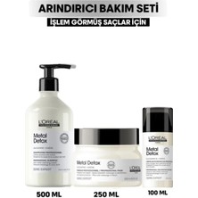 L'Oréal Professionnel L'oreal Professionnel Metal Detox Saç Bakım Seti - Şampuan 500 ml + Saç Maskesi 250 ml + Saç Kremi 100 ml