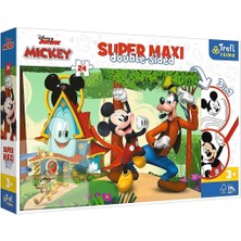 paraply PUZZLE-41012 Süper Maxi Mickey 24 Parça Çocuk Puzzle Kız Erkek Çocuk Oyuncak Eğitici Oyuncaklar