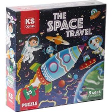 paraply 32711 The Space Travel Pre School Puzzle Kız Erkek Çocuk Oyuncak Eğitici Oyuncaklar