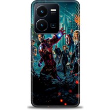 Rulet Vivo Y22S Kılıf Hd Baskılı Kılıf + Seramik Tam Kaplayan Ekran Koruyucu 100
