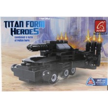 paraply Ausini 90 Parça Titan Polis Lazer Panzer 25521-1 Kız Erkek Çocuk Oyuncak Eğitici Oyuncaklar