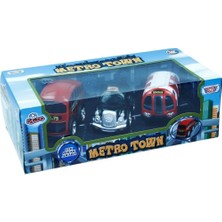 paraply 78482 Cekbırak 4inch 3pcs Sehir Aracları Kız Erkek Çocuk Oyuncak Eğitici Oyuncaklar