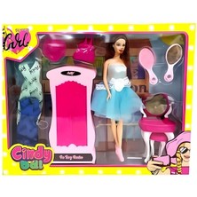 paraply Oydaş Cindy Doll Dolaplı Makyaj Masalı Bebek 02453 Kız Erkek Çocuk Oyuncak Eğitici Oyuncaklar