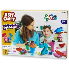 OMZ Dede Art Craft Mega Oyun Hamuru Seti Kız Erkek Çocuk Oyuncak Eğitici Oyuncaklar