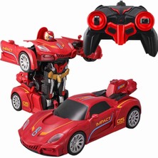 OMZ Transforming Robot Racer Kumandalı Sesli ve Işıklı Robot Kız Erkek Çocuk Oyuncak Eğitici Oyuncaklar
