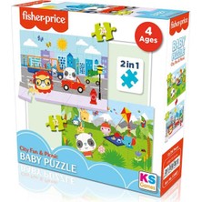 paraply Fisher Price Baby City Fun & Picnic 2’si 1 Arada Puzzle Kız Erkek Çocuk Oyuncak Eğitici Oyuncaklar