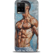 Rulet Vivo Y21S Kılıf Hd Baskılı Kılıf + Seramik Tam Kaplayan Ekran Koruyucu 4