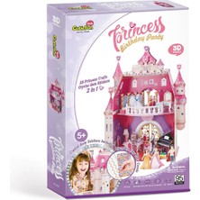 OMZ Cubicfun Prenses Doğumgünü Şatosu 3D Puzzle - CUB/E1622H Kız Erkek Çocuk Oyuncak Eğitici Oyuncaklar