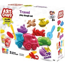 paraply 03998 Art Craft Seyahat Araçları Hamur Set 168 gr -Fentoys Kız Erkek Çocuk Oyuncak Eğitici Oyuncakla