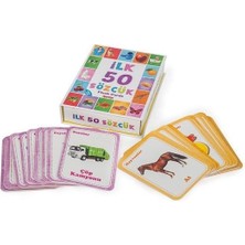 OMZ 1161 Dıytoy, Flash Cards - Ilk 50 Sözcük / +12 Ay Kız Erkek Çocuk Oyuncak Eğitici Oyuncaklar
