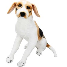 OMZ 01409 Oturan Beagle Peluş 68CM. Kız Erkek Çocuk Oyuncak Eğitici Oyuncaklar