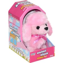 OMZ 47171 Sevimli Pembe Poodle Kız Erkek Çocuk Oyuncak Eğitici Oyuncaklar
