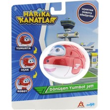 OMZ Harika Kanatlar Dönüşen Tekli Figür Yumbot Jett Kız Erkek Çocuk Oyuncak Eğitici Oyuncaklar