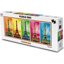 paraply Ks Puzzle 1000 Parça Panoramik Pop Art Eyfel Kulesi Kız Erkek Çocuk Oyuncak Eğitici Oyuncaklar