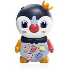 paraply JLG-855-136A Işıklı ve Müzikli Penguen Bebek - 1ADET Fiyatıdır Kız Erkek Çocuk Oyuncak Eğitici Oyunc