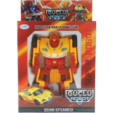 OMZ Araca Dönüşen Sarı Güçlü Robot Kız Erkek Çocuk Oyuncak Eğitici Oyuncaklar