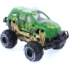 paraply Çek Bırak Mini Off Road Yeşil Polis Aracı Kız Erkek Çocuk Oyuncak Eğitici Oyuncaklar