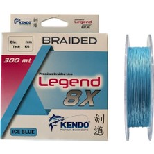 Kendo Legend X8 300M 0,16MM Ice Blue Örgü Ip Misina