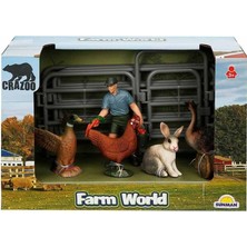 OMZ 2689 Farm World Çiftlik Hayvanları Küçük Oyun Seti Kız Erkek Çocuk Oyuncak Eğitici Oyuncaklar