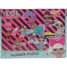 OMZ Lol Numara Puzzle 20 Parça Kız Erkek Çocuk Oyuncak Eğitici Oyuncaklar