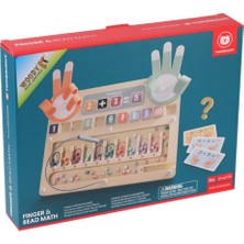 OMZ 5283 Sun-Tahta Oyunlar Kartlarla Parmak ve Boncuk Matematiği Kız Erkek Çocuk Oyuncak Eğitici Oyuncak