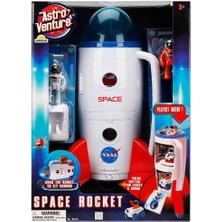 OMZ 106114 Astro Venture Sesli ve Işıklı Uzay Roketi -Sunman Kız Erkek Çocuk Oyuncak Eğitici Oyuncaklar