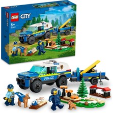 paraply LEGO City Mobil Polis Köpeği Eğitimi 60369 Kız Erkek Çocuk Oyuncak Eğitici Oyuncaklar