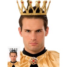 Zero Land Techmrt Altın Renk Çocuk ve Yetişkin Uyumlu Kral Tacı