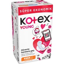 Kotex Young Gündüz Pedi Süper 22'li Genç Kızlar İçin Ekonomik Konforlu Seçim