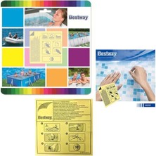 OMZ Bestway Şişme Ürünler Için Tamir Yaması 6,5 x 6,5cm 62091 Kız Erkek Çocuk Oyuncak Eğitici Oyuncaklar