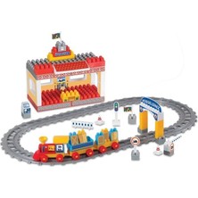 OMZ Dede Raylı Tren Set 65 Parça Kız Erkek Çocuk Oyuncak Eğitici Oyuncaklar