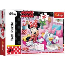 OMZ PUZZLE-18217 Minnie 30 Parça Puzzle Kız Erkek Çocuk Oyuncak Eğitici Oyuncaklar