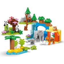 OMZ LEGO Duplo Kasabası 3’ü 1 Arada Vahşi Hayvan Aileleri 10446 Kız Erkek Çocuk Oyuncak Eğitici Oyuncakl