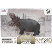 OMZ Kutulu Model Figür Hayvan Su Aygırı / Hipopotam Kız Erkek Çocuk Oyuncak Eğitici Oyuncaklar