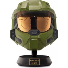 OMZ Halo Gerçekçi Master Chief Miğferi ve Sergi Standı Kız Erkek Çocuk Oyuncak Eğitici Oyuncaklar
