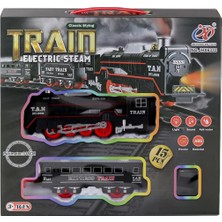 OMZ Dumanlı Sesli Işıklı Tren 15 Parça Kız Erkek Çocuk Oyuncak Eğitici Oyuncaklar