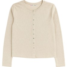 Mixray 4771 Kadın Örme Basic Selanik Hırka Taş