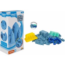 paraply Crafy Mavi Kinetik Kum 1000 G Kız Erkek Çocuk Oyuncak Eğitici Oyuncaklar