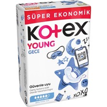 Kotex Young Genç Kızlar Için Gece Pedi Süper Ekonomik 16'lı