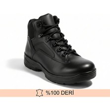 KD İş Giyim Hakiki Deri Siyah Güvenlik Botu