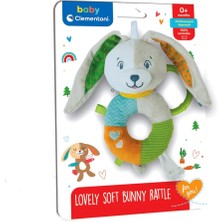 OMZ 17787 Baby Clementoni - Sevimli Tavşan Çıngırak Kız Erkek Çocuk Oyuncak Eğitici Oyuncaklar