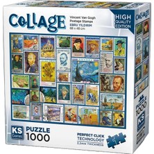 OMZ Ks Games Postage Stamps - Gogh Puzzle 1000 Parça 20760 Kız Erkek Çocuk Oyuncak Eğitici Oyuncaklar