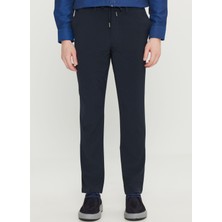 Altınyıldız Classics Bağlamalı Bel Normal Paça Jogger Lacivert Erkek Pantolon ACE001261525_LAC