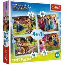 OMZ PUZZLE-34615 Disney Encanto 4ın1 Puzzle Kız Erkek Çocuk Oyuncak Eğitici Oyuncaklar