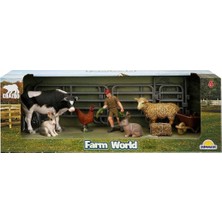 OMZ 2690 Farm World Çiftlik Hayvanları Oyun Seti Kız Erkek Çocuk Oyuncak Eğitici Oyuncaklar