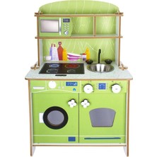 OMZ T1025 Ahşap Oyun Mutfağı Kız Erkek Çocuk Oyuncak Eğitici Oyuncaklar