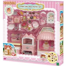 OMZ 5807 Sylvanian Families Kasaba Pasta Dükkanı Oyun Seti +3 Yaş Kız Erkek Çocuk Oyuncak Eğitici Oyunca