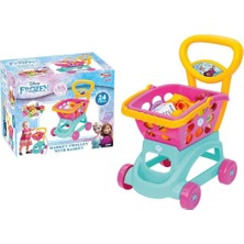 paraply 03599 Dede, Frozen Sepetli Market Arabası Kız Erkek Çocuk Oyuncak Eğitici Oyuncaklar