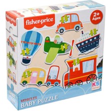 OMZ Ks Fisher Price Baby Vehicles 6 In 1 Puzzle Kız Erkek Çocuk Oyuncak Eğitici Oyuncaklar