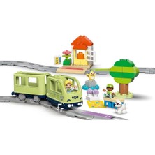 paraply LEGO Duplo Kasabası Interaktif Macera Treni 10427 Kız Erkek Çocuk Oyuncak Eğitici Oyuncaklar